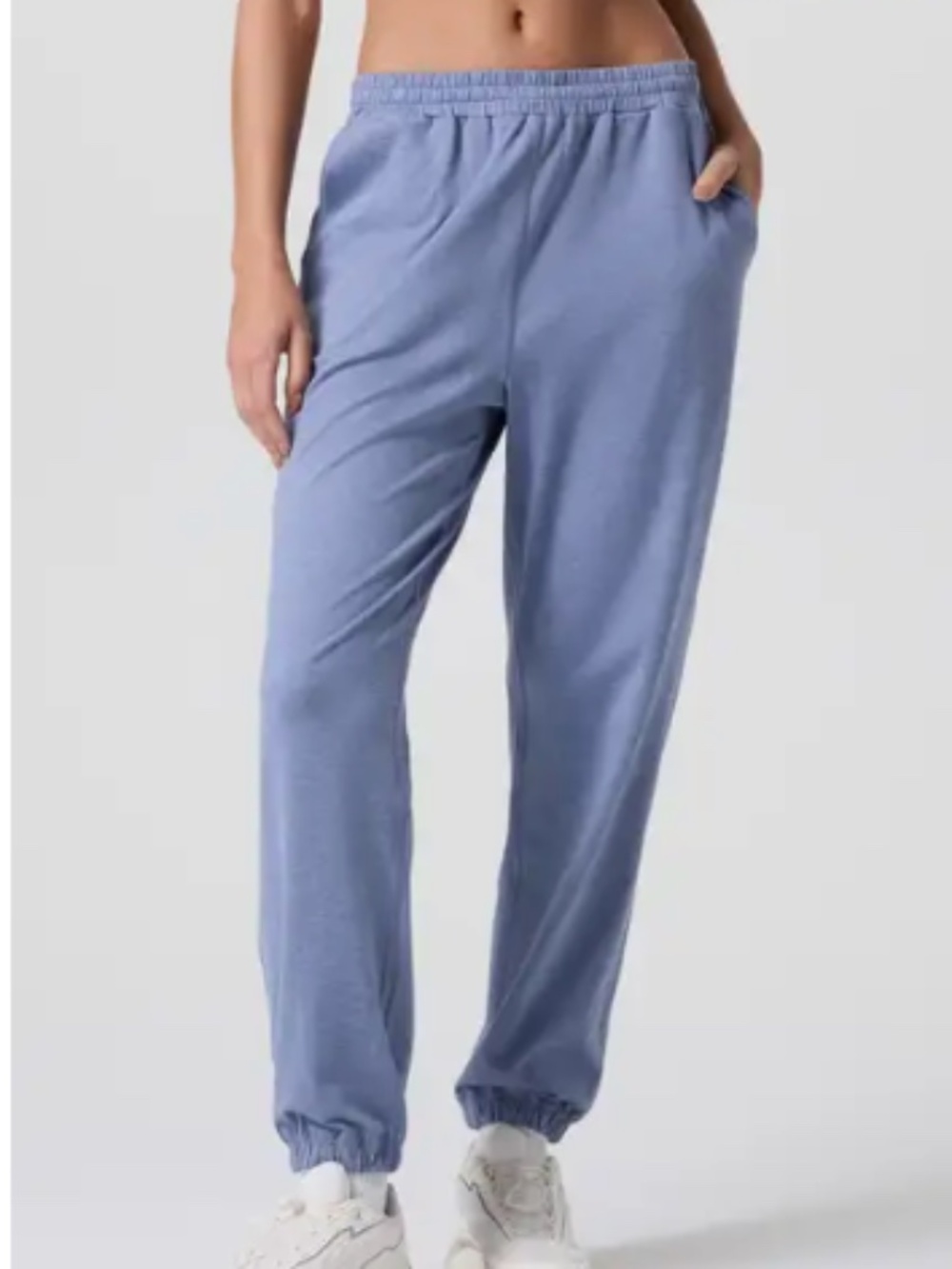 Vuori Boyfriend Joggers Blue Heron Heather Size Small